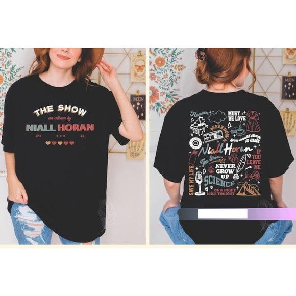 memecantu54 Other - Niall Horan Tshirt, Niall Horan 2 Sided Shirt, The Show Album Track List Shirt